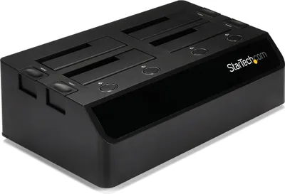 Productafbeelding van StarTech.com SDOCK4U33, HDD, SSD, SATA, Serial ATA II, Serial ATA III, 2.5,3.5", 8 TB, USB 3.2 Gen 1 (3.1 Gen 1) Type-B, Zwart