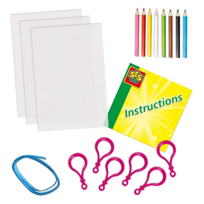Zdjęcie produktu dla SES Creative Shrink film - Keychains, Zestaw artystyczny dla dzieci, 5 lat(a)