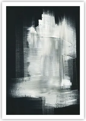 Produktbild von Poster - Poster ohne Rahmen - Abstraktion Schwarz Weiß - 70x100 cm - Wand Bild - Wanddeko - Wandbilder - Kunstposter - Wandposter - Bilder - Kunstdruck - Wanddekoration - Wandbild - P2XPA70x100-4173