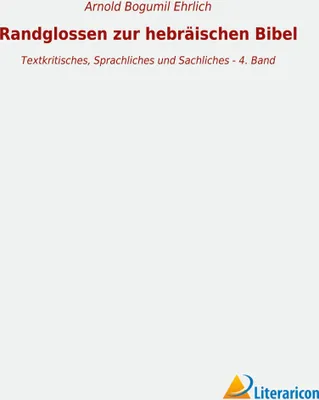 Produktbild von Randglossen zur hebräischen Bibel