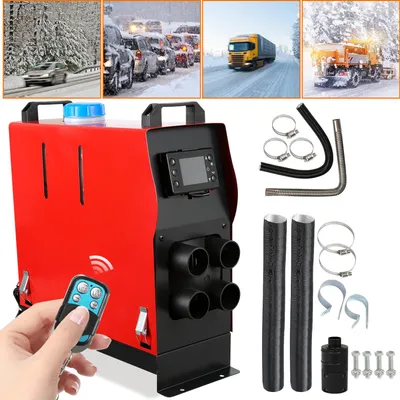Image de Izrielar 12V 8KW Chauffage diesel Chauffage auxiliaire Chauffage à air Chauffage auxiliaire diesel avec télécommande 0,1~0,35 l/h