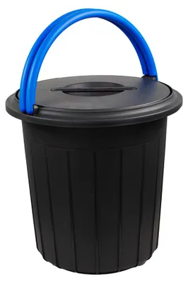 Image de Eco Solution – Poubelle avec couvercle 16 l - Bleu