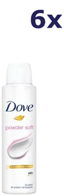 Productafbeelding van 6x Dove Deodorantspray - 150ml - Poederzacht