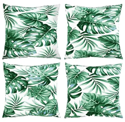 Productafbeelding van Set van 4 Decoratieve Bankkussens 60 x 60 cm voor Tuinmeubelen