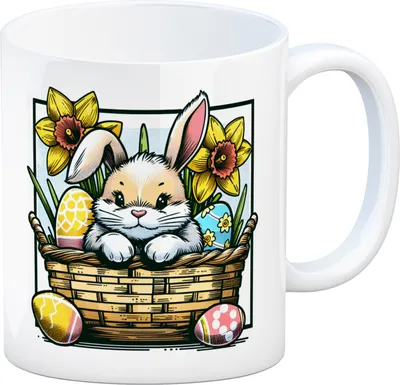 Produktbild von Osterhase im Osternest Kaffeebecher