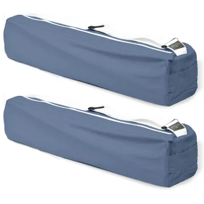 Produktbild von 2x Baumwolle Tragetasche für Yogamatte Grau mit Tragegurt Tasche für Yogazubehör Yoga Aufbewahrungstasche