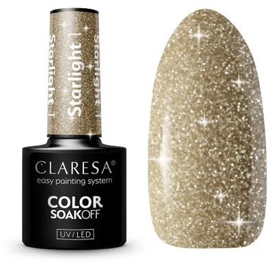 Zdjęcie produktu dla Claresa Soak Off UV/LED Starlight 1, lakier hybrydowy, 5g