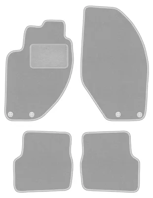 Image de Tapis de sol en moquette pour Lancia Kappa 1994-2002 (berline) – jeu de 4 pièces, gris, sur mesure – Wielganizator OSLO