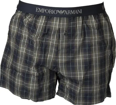 Obrázok produktu pre EMPORIO ARMANI Pánske boxerky z bavlny s otvoreným predným dielom a viditeľným elastickým gombíkom, spodná bielizeň, č. 110991 2F576, EUR S – CN 165/74A – BR P – MX CH, 100 % bavlna