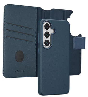 Obrázok produktu pre Kožená knižnica 2 v 1 s MagSafe pre Samsung Galaxy S26 – Nightfall Blue