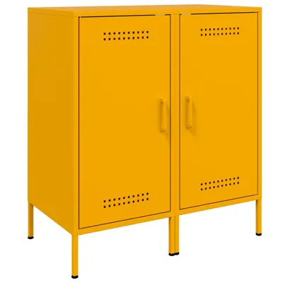 Immagine prodotto di Credenze 2 pz Giallo Senape 36x39x79 cm in Acciaio