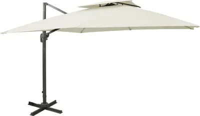 Produktbild von Ampelschirm mit Doppeldach 300 x 300 cm Sand