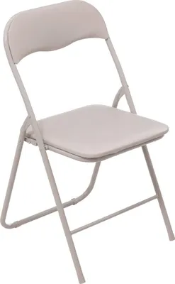 Produktbild von Beigefarbener klappstuhl aus pvc - 5 five simply smart