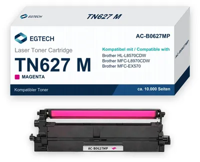 Produktbild von Toner kompatibel mit Brother TN627 M Magenta HL-L8570CDW MFC-L8970CDW MFC-EX570
