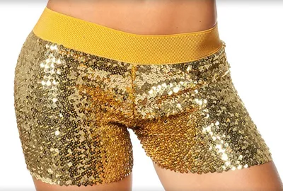 Produktbild von Pailletten Hotpants gold Größe: 40-42