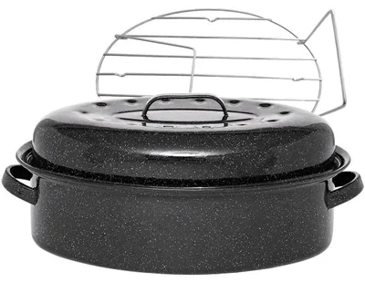 Produktbild von Kohlenstoffstahl ovale cocotte 46x31cm + gitter Warmcook 0509+2005