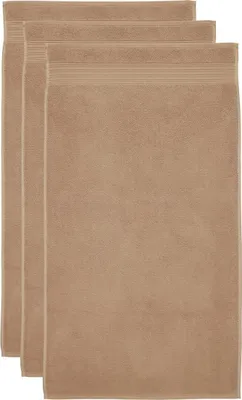 Zdjęcie produktu dla Beddinhouse, ręcznik bawełniany frotte, zestaw "Sheer Gold", 3 sztuki, kolor złoty, wymiary: 60 x 110 cm