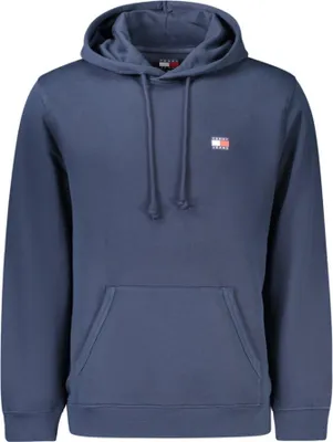 Produktbild von Herren Sweatshirt: Blaue Kapuzen-Pullover aus Baumwolle