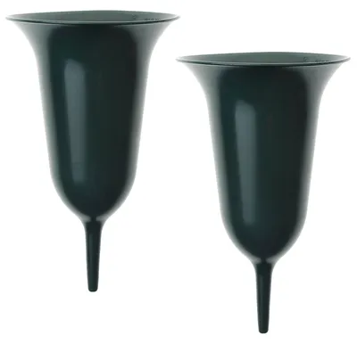Image de Vases funéraires résistants aux intempéries à enficher Cimetière Set 25 cm