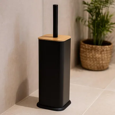Immagine prodotto di Scopino per WC ZETRU con coperchio in bambù