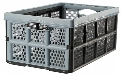 Obrázek produktu pro Skládací koš Klappbox 32 l šedý - praktický a stabilní