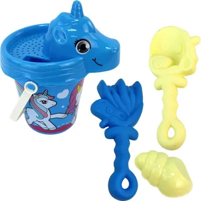 Produktbild von Blauer Eimer mit Schaufel für den Strand - ca. 26 cm