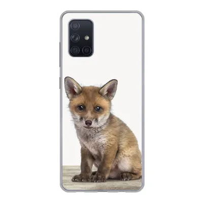 Produktbild von MuchoWow® Handyhülle Schutzhülle Hülle für Samsung Galaxy A51 Fuchs - Baby-Fuchs - Kinder - Mädchen - Jungen Silikon Softcase Handy Hülle - Schutzabdeckung