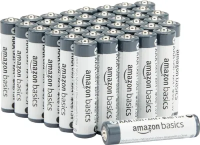 Immagine prodotto di A. Batterie alcaline AAA, 1,5 V, conservabili per 5 anni, confezione da 40 pezzi