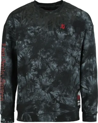 Produktbild von Rock Rebel by EMP Herren graues Sweatshirt im Batik-Look S