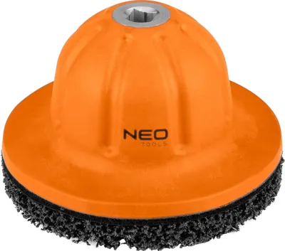 Obrázek produktu pro NEO TOOLS bruska na náboje kol I čistič nábojů kol I 1/2" pohon | pro osobní a dodávkové automobily | suchý zip | ⌀ 150 mm