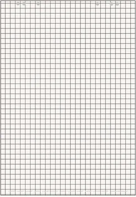 Produktbild von Flipchartblock Recycling 68x98cm 20 Blatt 80g/qm kariert 25 mm