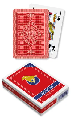 Image de cartes à jouer 8,8 x 6,3 cm pvc rouge 55 pièces