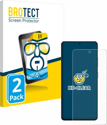 Produktbild von 2x Für ZTE Nubia Z60S Pro Schutzfolie BROTECT Displayschutz Display Schutz Folie Klar Transparent
