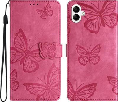 Produktbild von Samsung Galaxy A06 Hülle - Coverup Schmetterlinge Klapphülle - Rosa