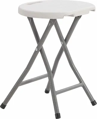 Produktbild von Klapphocker EDM 73798 Weiß 33 x 30 x 45 cm