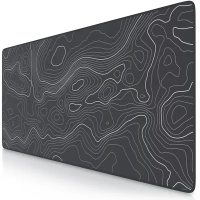 Immagine prodotto di Titanwolf Gaming Mousepad XXL Speed Mousepad 900 x 400 x 3 mm, tappetino da scrivania, lavabile, retro antiscivolo, velocità e precisione, Topografia