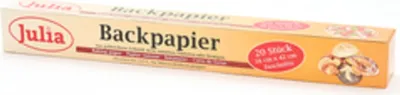 Produktbild von Backpapier, Zuschnitte, 20 Stück, 38 x 42cm, auch f. Mikrowelle geeignet