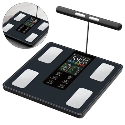 Produktbild von GE Smart Körperanalysewaage,8 Elektroden BIA,50+ Gesundheitsdaten, Farbdisplay,App-kompatibel,präzise Messung von Gewicht,BMI,Körperfett&Muskelmasse
