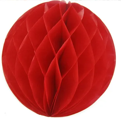 Produktbild von 1 Wabenball 15cm, Farbauswahl:rot 250