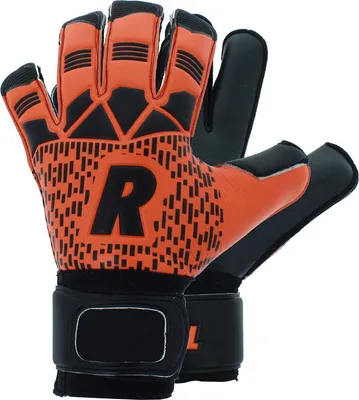 Produktbild von Real Mega Torwarthandschuhe Kinder - Orange / Schwarz  | Größe: 7