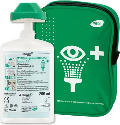 Produktbild von Gürteltasche mit Augenspülflasche Modell A7, 200 ml