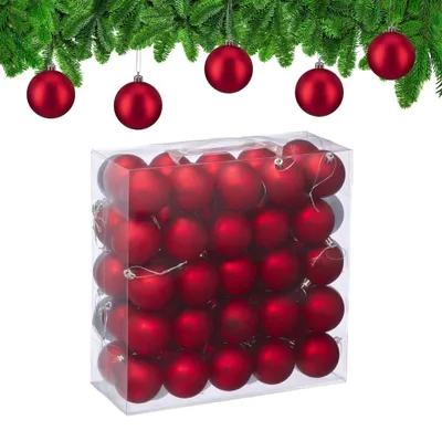 Obrázok produktu pre Matné vianočné ozdoby, 50 kusov