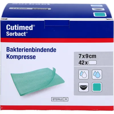 Image de Compresses Cutimed Sorbact 7x9 cm 42 pces