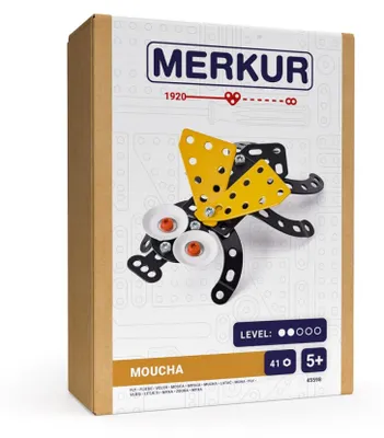 Image de Kit de construction MERKUR Moucha, 41 pièces, dans une boîte de 13x18x5 cm