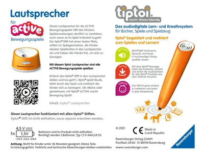 Obrázok produktu pre Ravensburger tiptoi 00093, Reproduktor, Viacfarebný