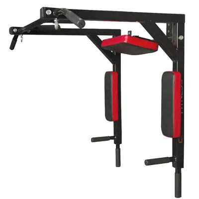Produktbild von Multigriff Klimmzug Wandmontage Dip station 2in1 Pull Up Bar Klimmzugstange Wand Belastbarkeit bis 120 kg Fitnessgeräte Wandbefestigung