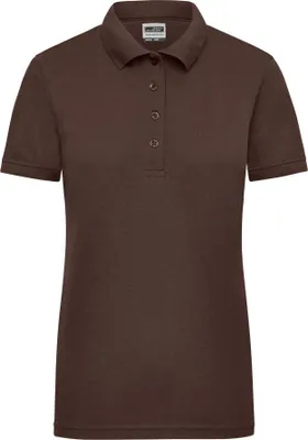 Produktbild von James & Nicholson Damenpoloshirt Workwear, Gr. 2XL,braun