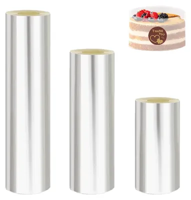 Tortenrandfolie 4 Rollen 10/20/30 cm x 30 m transparent
