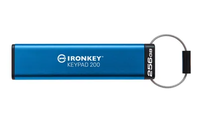 Produktbild von Kingston IronKey Keypad 200 256 GB, USB-Stick, (USB-A 3.2 Gen 1)