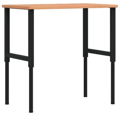 Produktbild von vidaXL Werkbank 100x60x(71,5-98) cm Massivholz Buche Rechteckig